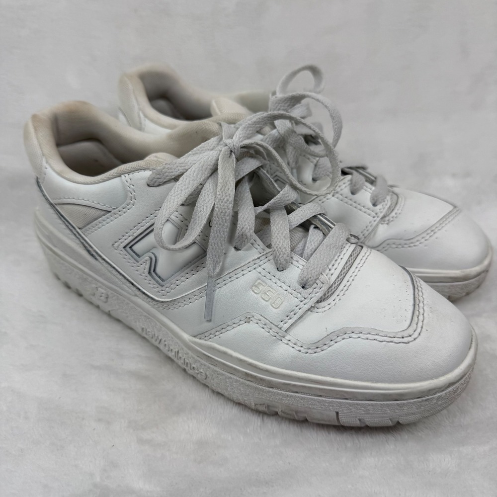 New Balance‎ 550 White Leather Low Top Basketball Sneakers BB550PB1 US 5.5